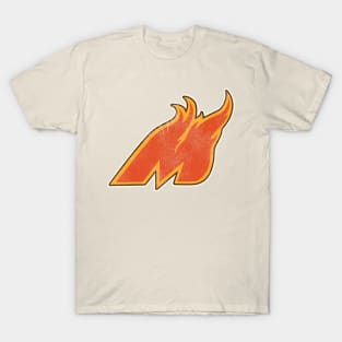 Defunct Moncton Golden Flames Hockey Team T-Shirt